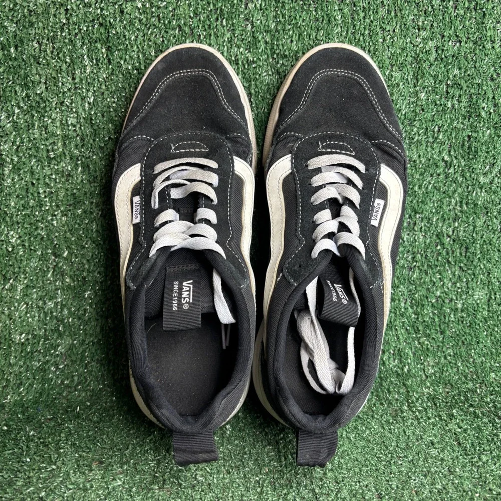 Vans UltraRange EXP Suede Canvas Skate Streetwear Sneakers Black Mens Size 9.0